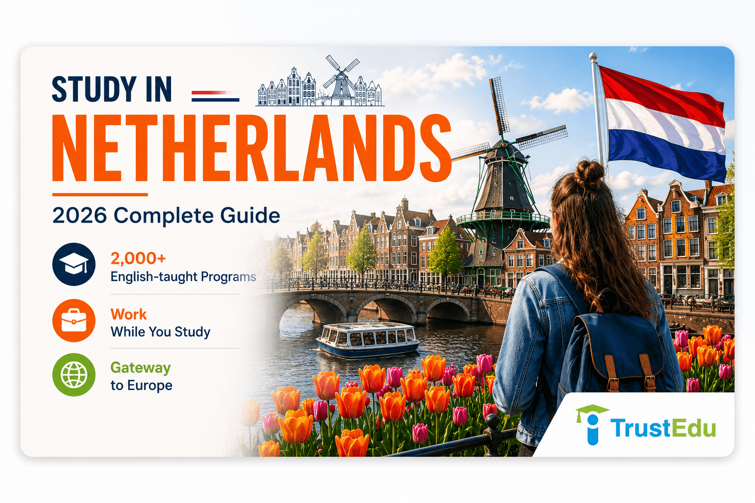 Study in the Netherlands 2026: Universities, Living Costs, IND Visa & Orientation Year Guide