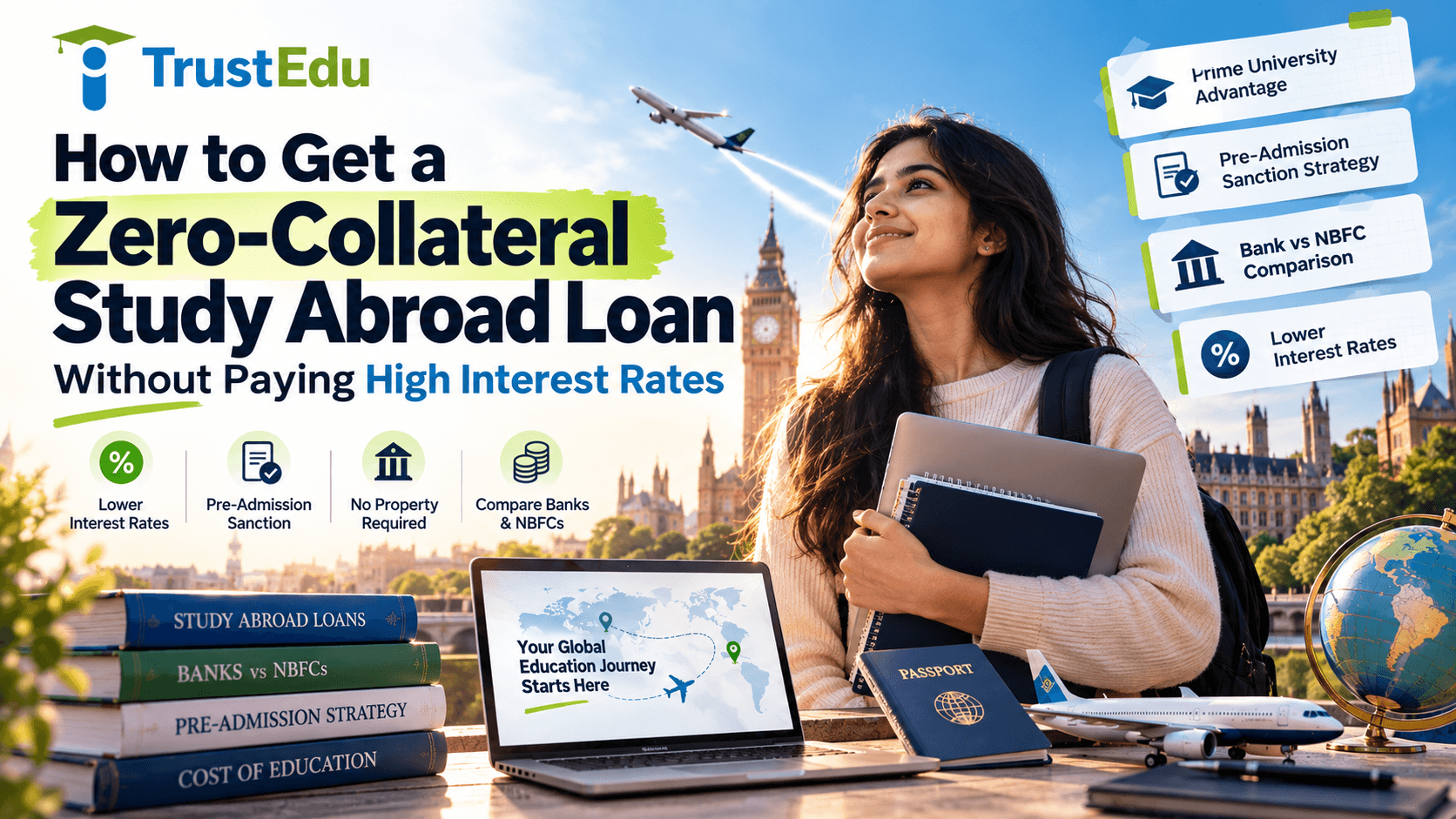 Zero-Collateral Study Abroad Loan Strategy | TrustEdu