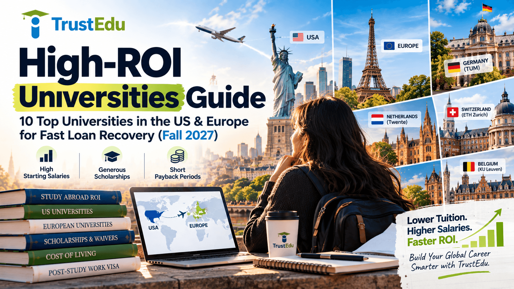 High-ROI Universities in US & Europe (2027 Guide) | TrustEdu
