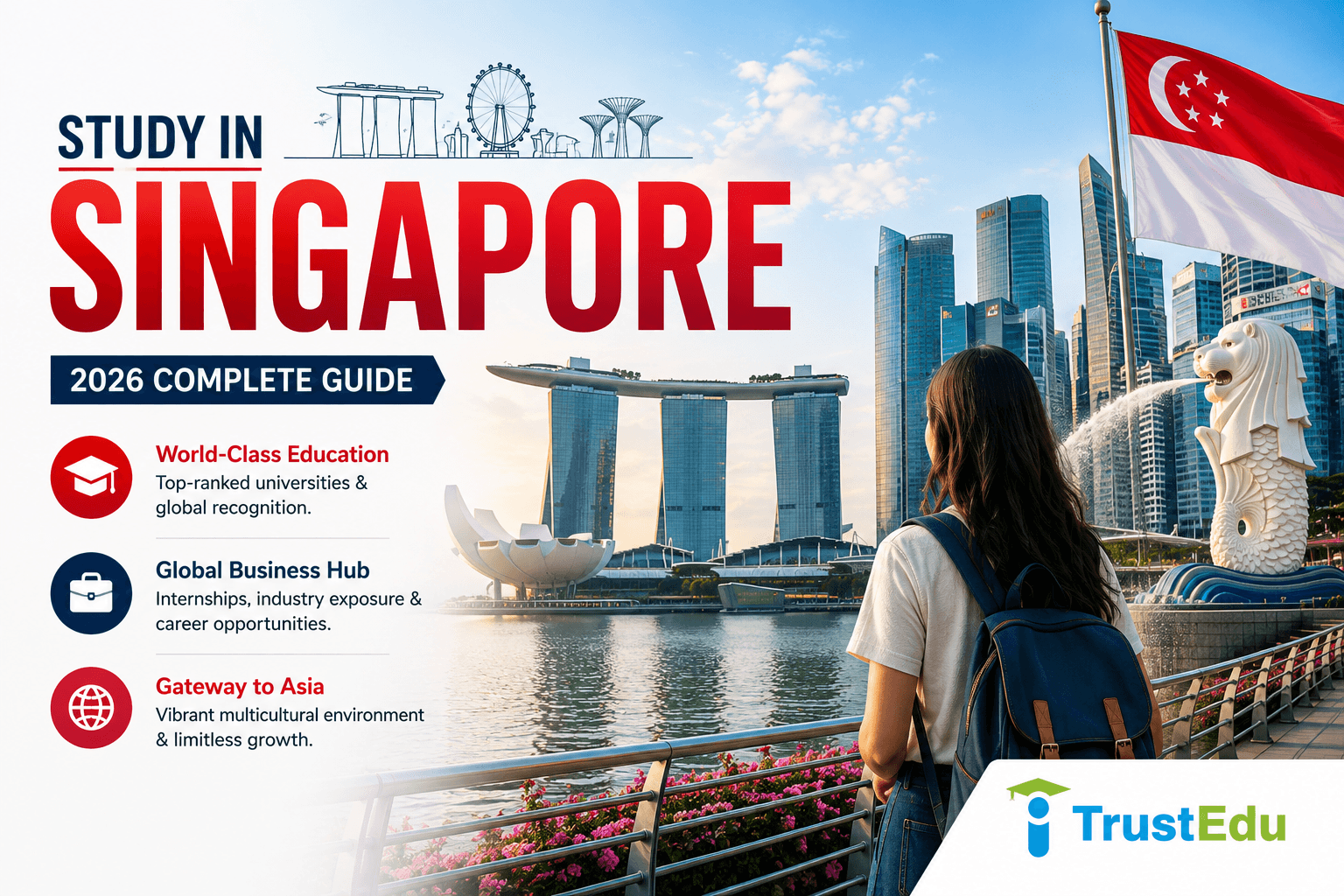 Study in Singapore Guide (2026): NUS, NTU Admissions, MOE Grants & COMPASS Immigration